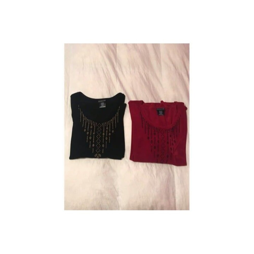 Citiknits Acetate Women's Blouse Bundle with Sequins